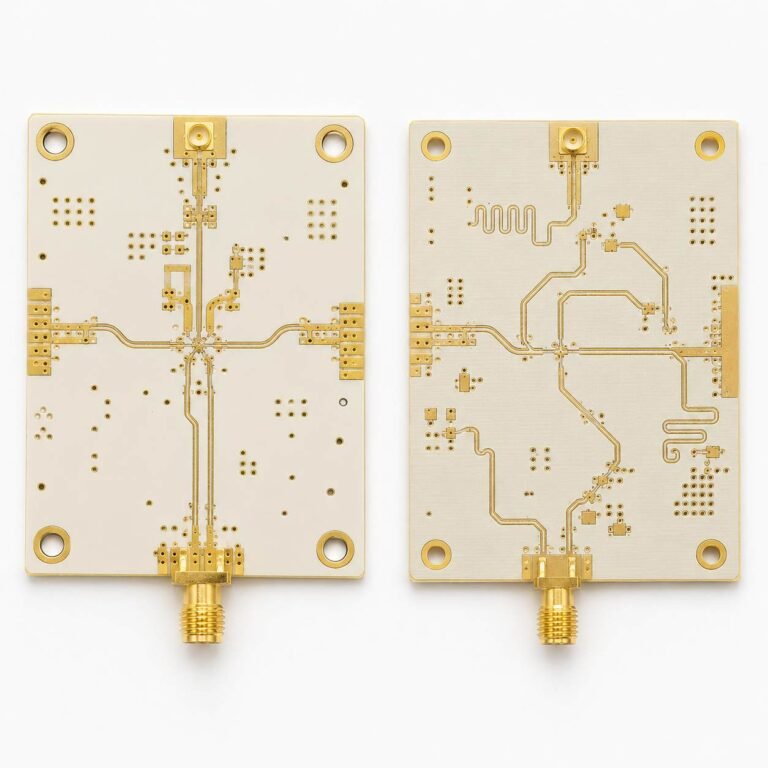 Arlon high frequency PCB alternative showing Rogers PTFE substrate board in stock with fast prototype lead time