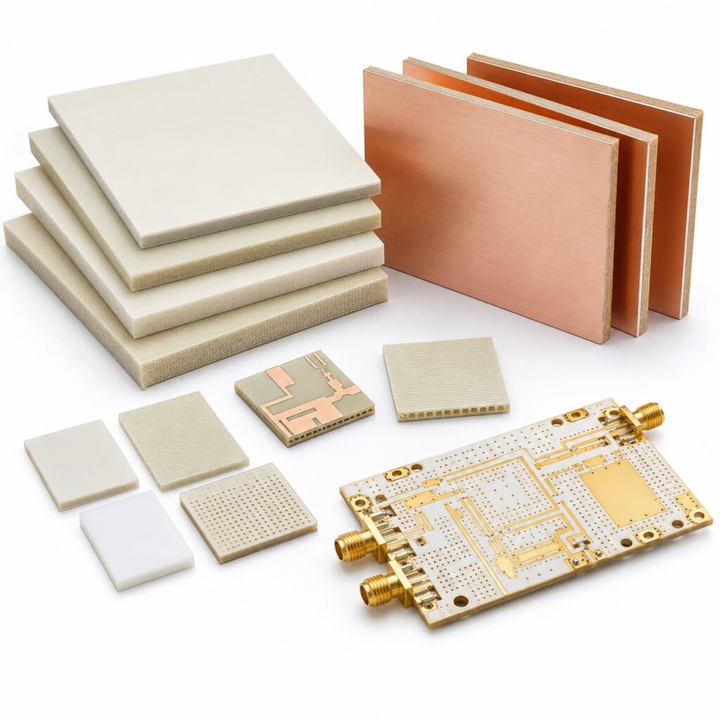 Commonly used for RF and microwave PCB projects requiring low dielectric loss and stable signal performance.