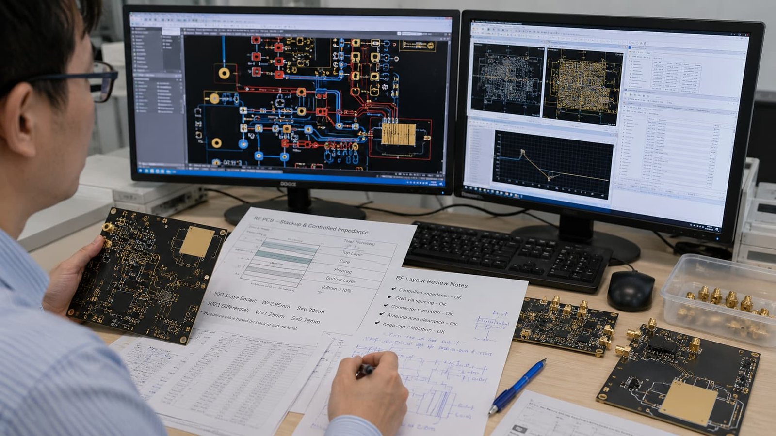 RF PCB Layout Review Before Manufacturing