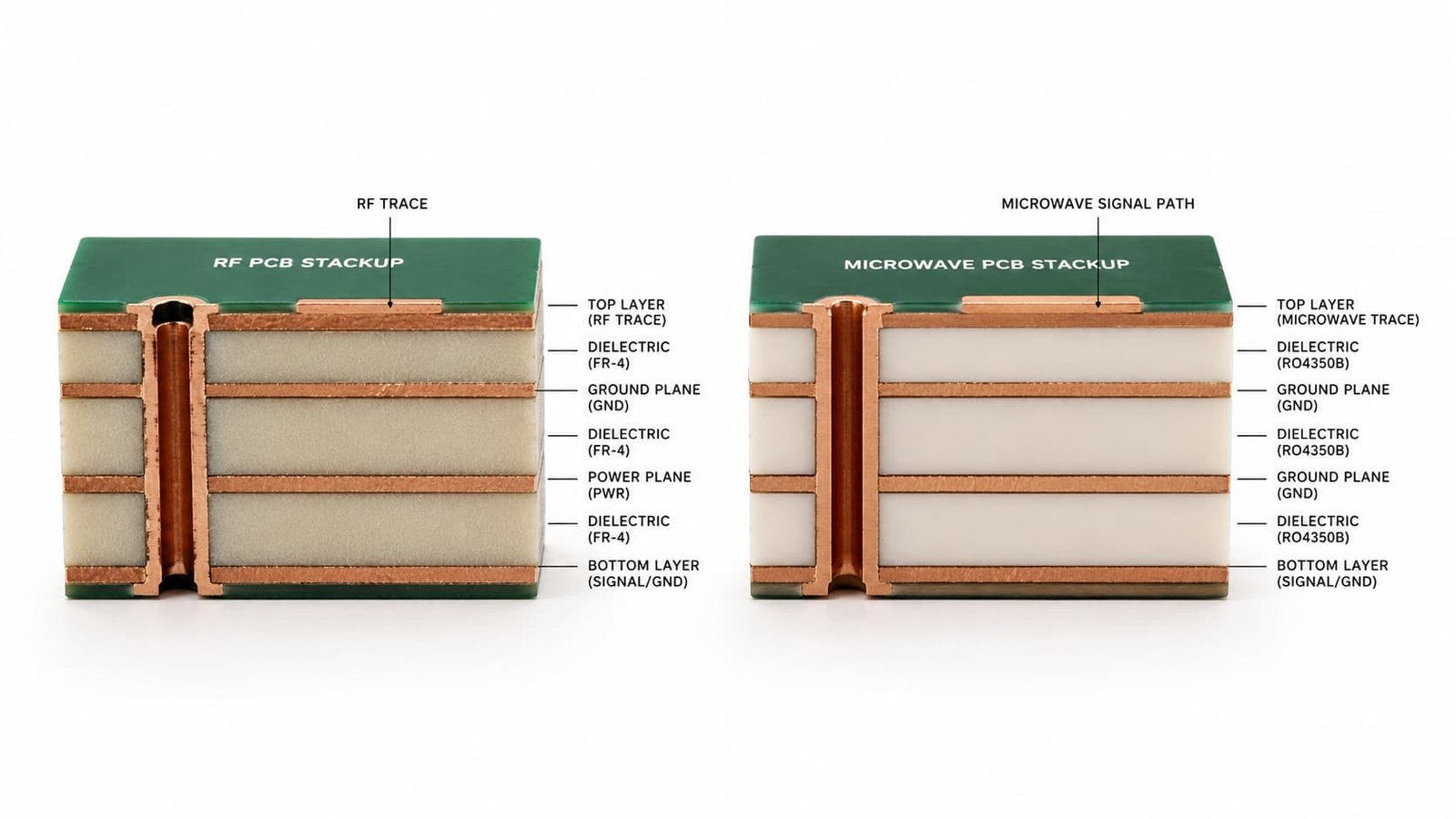 RF and Microwave PCB Stackup Comparison