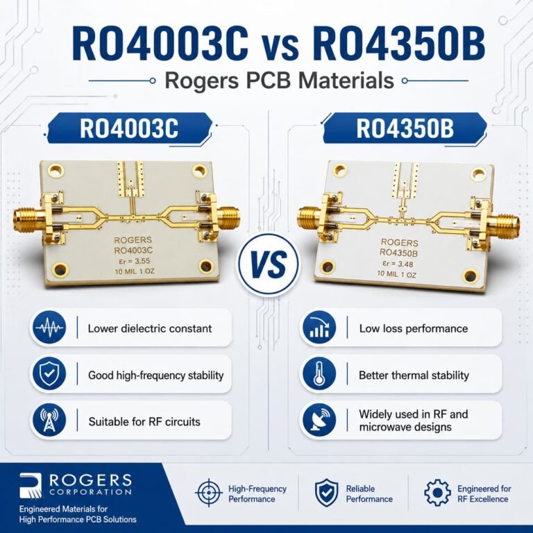 RO4003C vs RO4350B Rogers PCB Materials