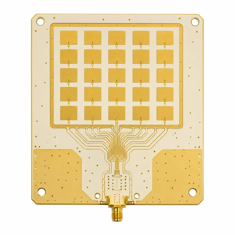 5G mmWave PCB on Rogers PTFE substrate for 28 GHz base station antenna array