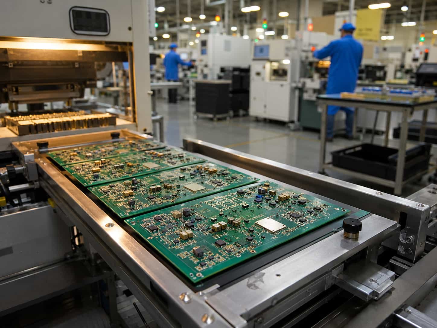 Riching PCB factory producing high frequency PCB for energy and power electronics applications including smart grid RF modules and power converter control boards from prototype to production