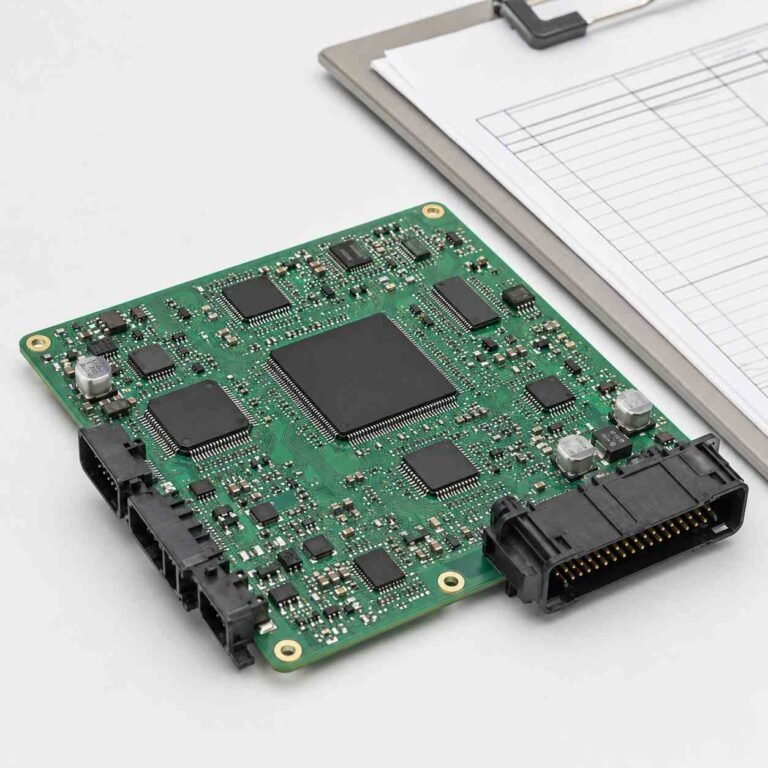 IATF16949 PCB manufacturing showing automotive quality certified PCB boards for 77GHz radar and ADAS applications