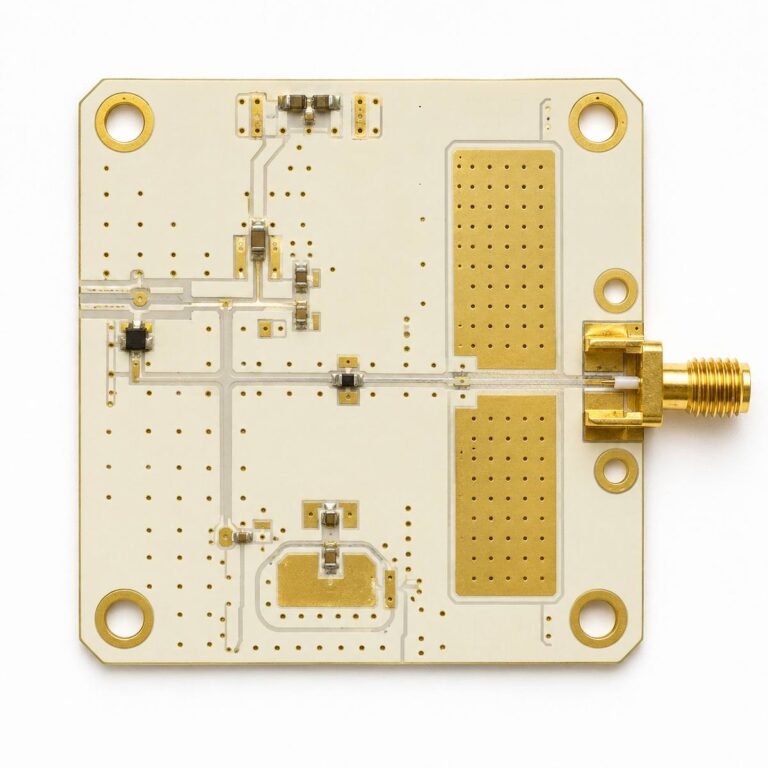 Rogers PCB alternative showing specialized PTFE circuit board manufacturing versus standard high volume FR4 PCB production