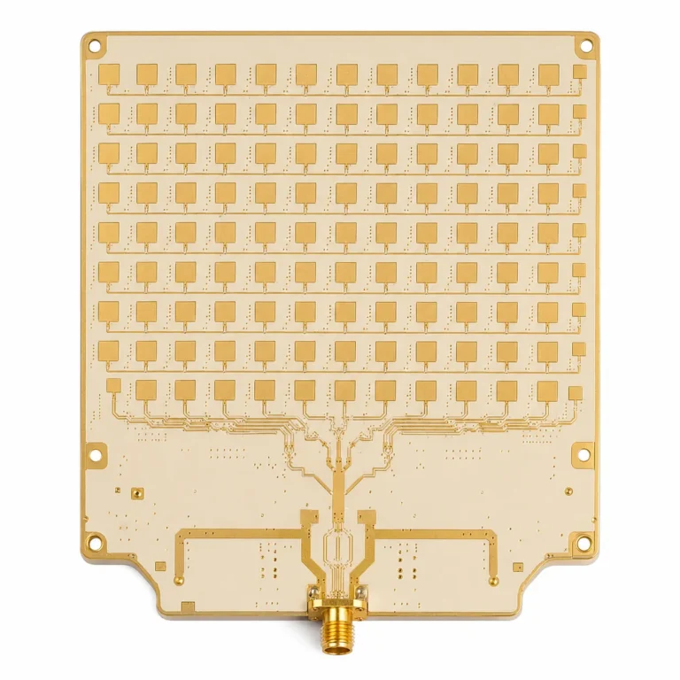 VSAT and LEO satellite terminal PCB on Rogers Ka-band PTFE substrate